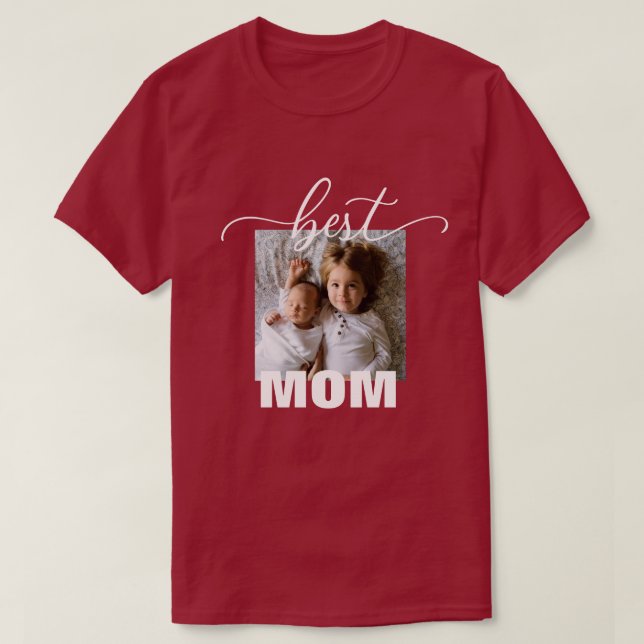 Best MAMA Foto Muttertagsfliege T - Shirt (Design vorne)
