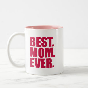 Best. Mama. Immer.(rosane) Zweifarbige Tasse