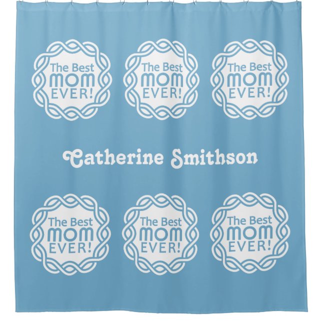 BEST MAMA individuelle Name & Farbduschvorhang Duschvorhang (Vorderseite)