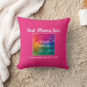 Best Mama jemals Custom Typografy Family Template Kissen
