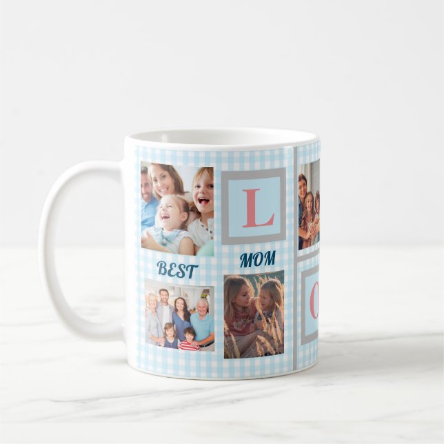 Best Mama LIEBE Custom Foto Kaffee  Kaffeetasse (Links)