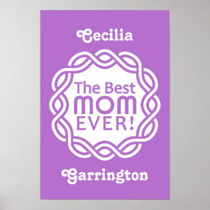 BEST-MAMA-Monogramm-Poster Poster