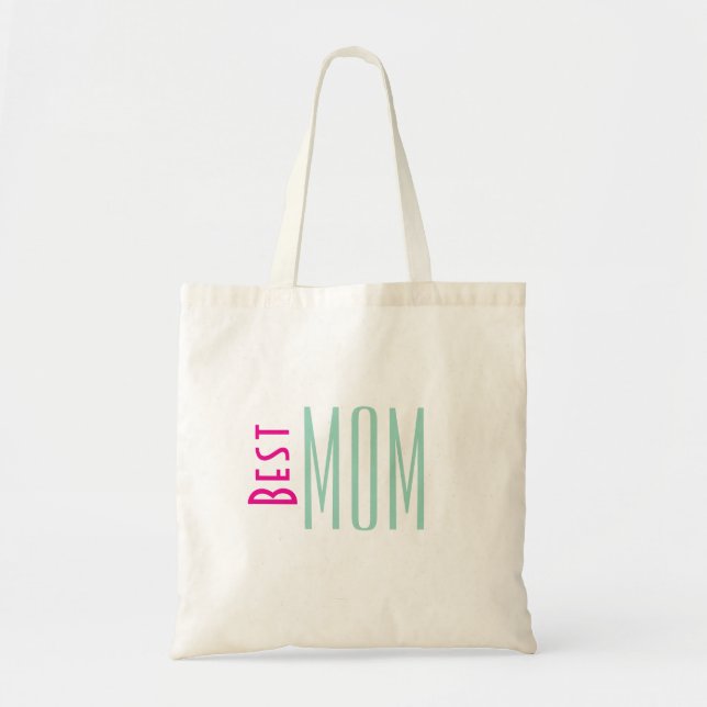 Best Mama Scripting Tote Bag Tragetasche (Vorne)