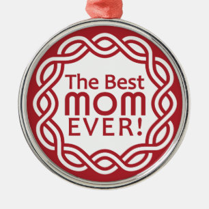 BEST MAMA SILBERNES ORNAMENT