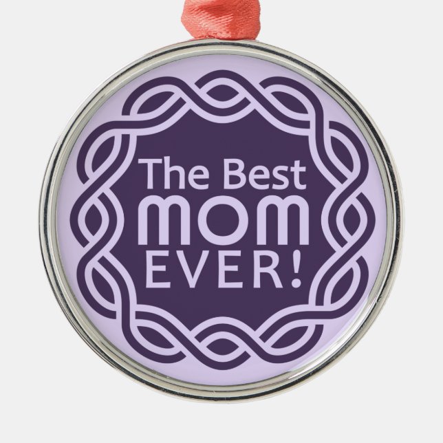 BEST MAMA SILBERNES ORNAMENT (Vorne)