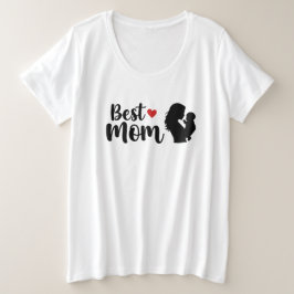 Best Mama Typografie kreativ und liebevoll Große Größe T-Shirt