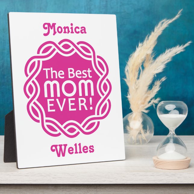 BEST-MAMA-Zollplakette Fotoplatte (Seite)