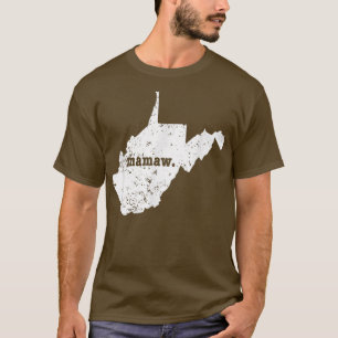 Best Mamaw West Virginia Personalisiert Großmutter T-Shirt