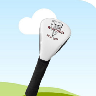 Best Man Wedding Custom Name Date Gift Golf Headcover