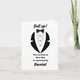 Best Man Wedding Proposal  Karte