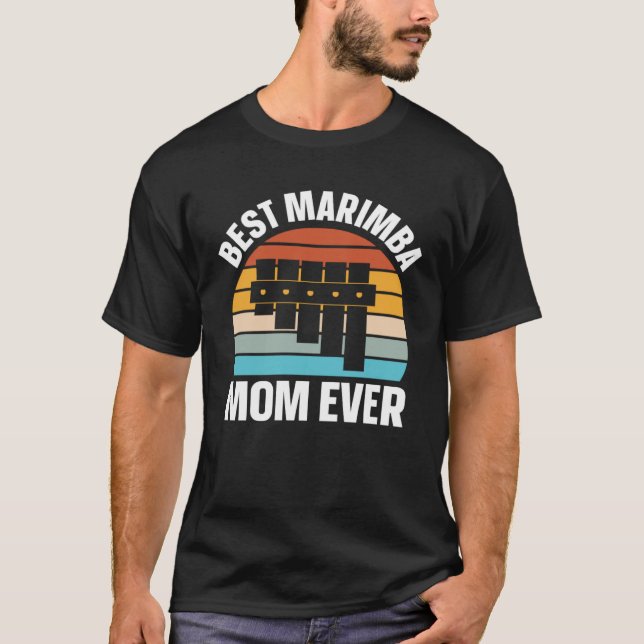 Best Marimba Mom Instrument Musician Retro T-Shirt (Vorderseite)