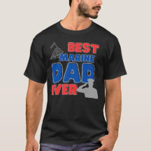 Best Marine Vater Ever Shirt Fathers Day Geschenk