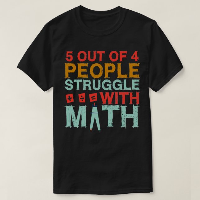 Best Mathe Teacher Art Men Women Math Joke Calcula T-Shirt (Design vorne)