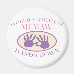 Best Memaw Handling Down T - Shirt Magnet