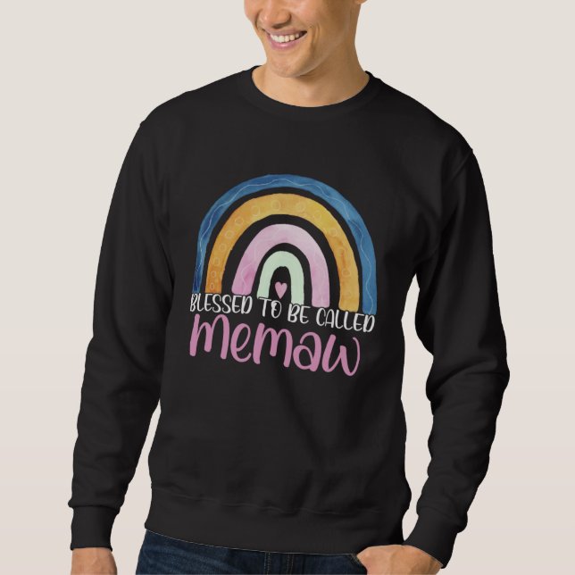 Best Memaw Mother s Day Blessed To Be Called Memaw Sweatshirt (Vorderseite)