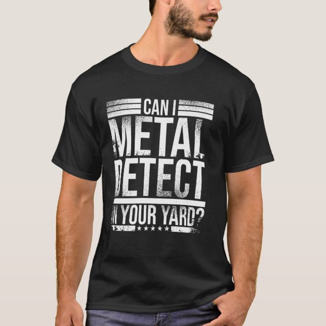 Best Metal Detecting Art For Men Women Adult Metal T-Shirt (Vorderseite)