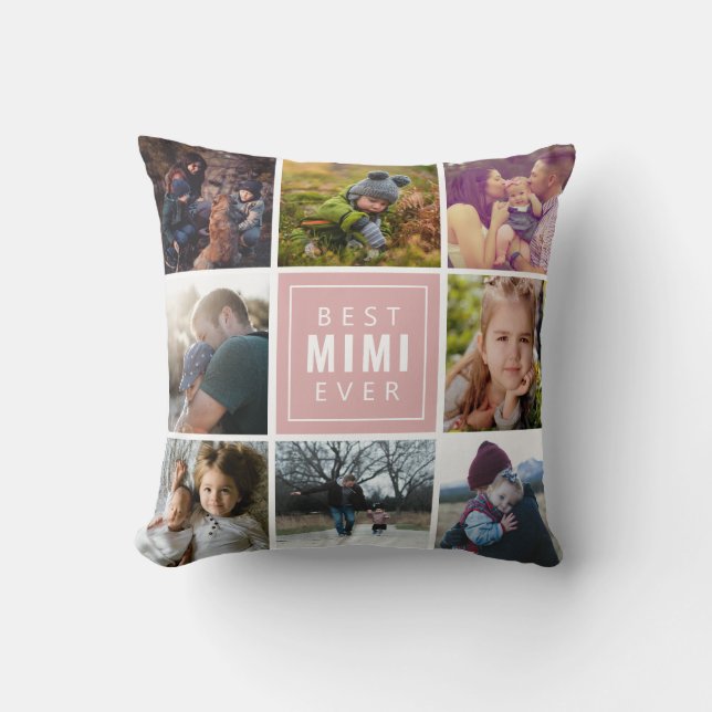 Best Mimi Ever Foto Kissen (Vorderseite)