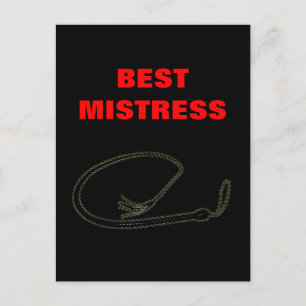 BEST MISTRESS  POSTKARTE