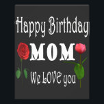 Best Mom Birthday Design Fotodruck<br><div class="desc">Wonderful cute birthday design for your lovely mom</div>