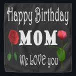 Best Mom Birthday Design Halstuch<br><div class="desc">Wonderful cute birthday design for your lovely mom</div>