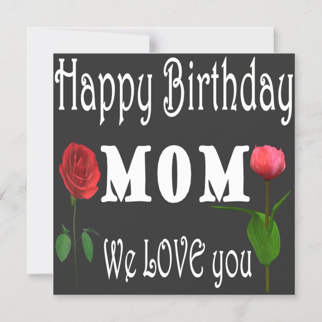 Best Mom Birthday Design  Magneteinladung (Vorderseite)