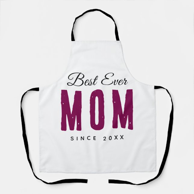 Best Mom Ever Custom Apron – Personalized Massage Schürze (Vorderseite)