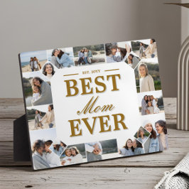 Best Mom Ever Father's Day Photo Frame Collage Fotoplatte