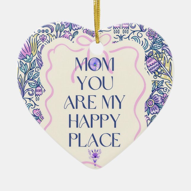 Best mom ever keramik ornament (Vorne)