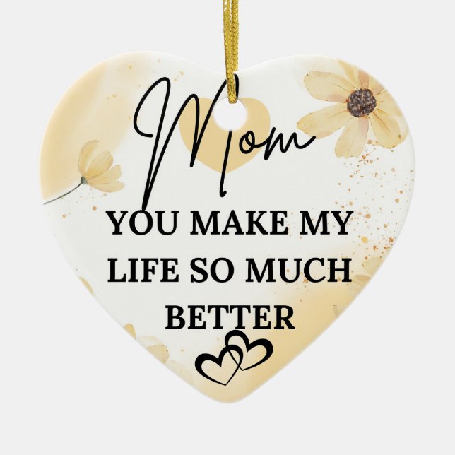 Best mom ever keramik ornament (Vorne)