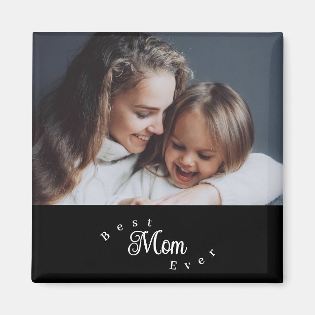 Best Mom Ever Modern Simple Magnet (Vorne)