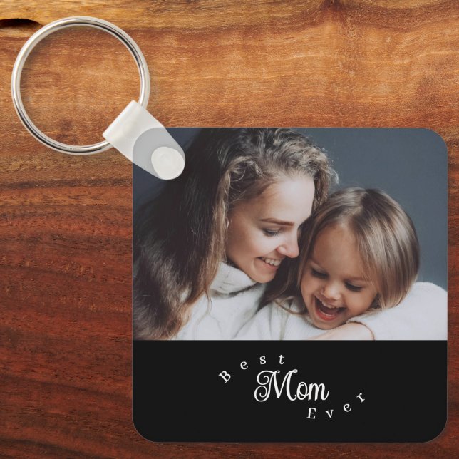 Best Mom Ever Modern Simple Schlüsselanhänger (Vorderseite)