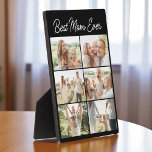 Best Mom Ever Mother's Day 6 Photo Collage Fotoplatte<br><div class="desc">Surprise Mom with a beautiful and personalized 6 photo collage plaque designed just for her. Featuring the message Best Mom Ever, this custom wooden plaque is a heartfelt way to celebrate Mothers Day or any special occasion. Printed on premium birch or maple wood, it makes a lasting keepsake for desks,...</div>
