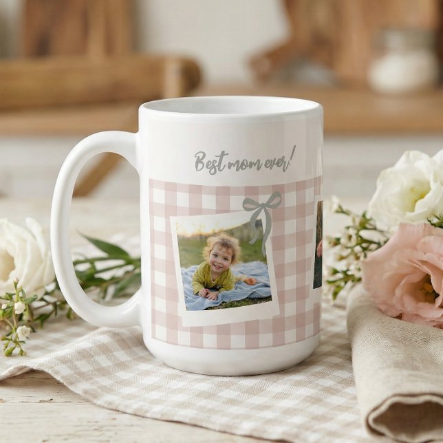 Best Mom Ever Photo Collage Kaffeetasse (Von Creator hochgeladen)