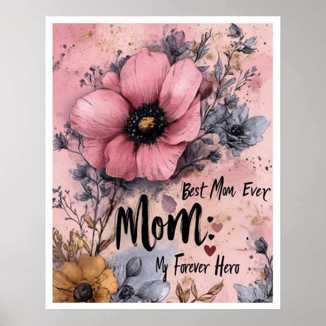 Best Mom ever Poster (Vorne)