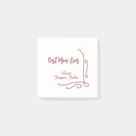 Best mom ever red love Spanish border stylish Post-it Klebezettel