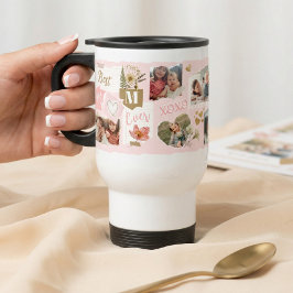 Best Mom Ever Scrapbook Photo Collage Gift for Mom Reisebecher