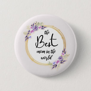Best Mom Happy Mother's Day Button