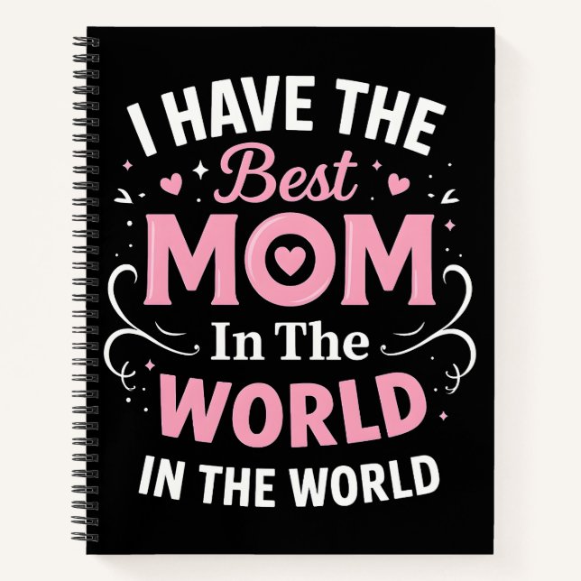 Best Mom in the world Notizbuch (Vorderseite)