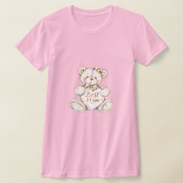 Best Mom Mother's Day Teddy Bear T-Shirt (Ablage )