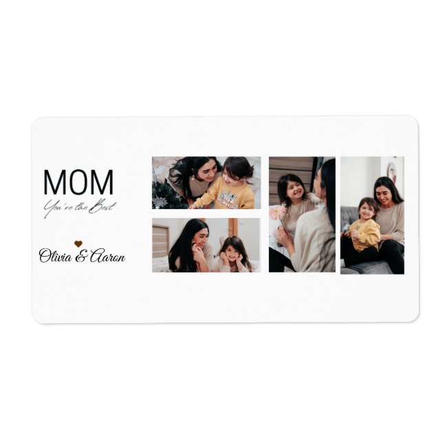Best Mom Photo Collage Mug (Vorne)