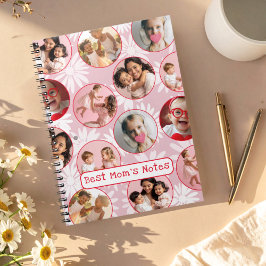 Best Mom’s Notes | Pink Retro Photo Notebook  Notizblock