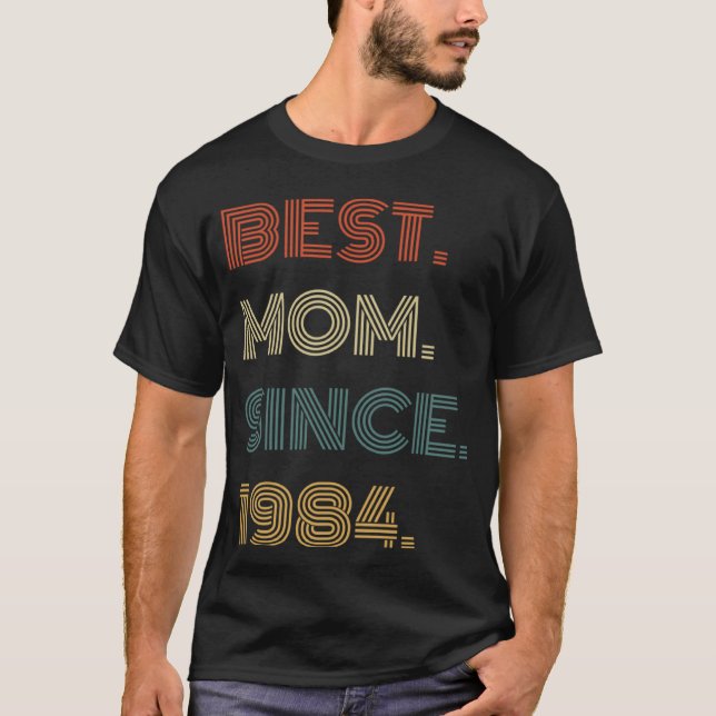 Best Mom Since 1984 Outfit  for Her Women Retro Vi T-Shirt (Vorderseite)