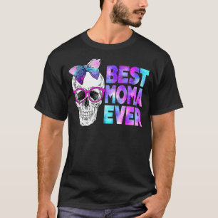 Best Moma je Skull Pink Bow Krawatte Galaxy Mutter T-Shirt