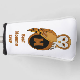 Best Momma Ever Barn Owl Monogram Golf Head Cover Headcover