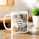 Best Mommy Ever - Muttertagsfoto Collage Kaffeetasse<br><div class="desc">Feiern Sie Ihre Mami mit der "Best Mommy Ever" Mother's Day Foto Collage Coffee Tasse. Dieser personalisierte Schlamm zeichnet sich durch eine wunderschön gestaltete Collage aus gepflegten Fotos aus, in der besondere Momente und Erinnerungen eingefangen werden. Die herzliche Nachricht "Best Mommy Ever" fügt eine liebevolle Touch hinzu. Aus hochwertiger Keramik...</div>