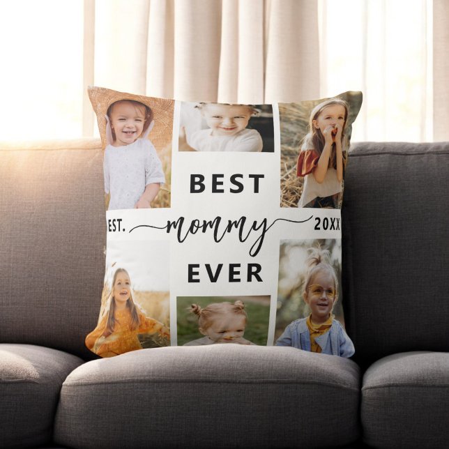 Best Mommy Ever - Muttertagsfoto Collage Kissen (Von Creator hochgeladen)