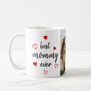 Best Mommy je Red Heart No Foto Mother Day Kaffeetasse