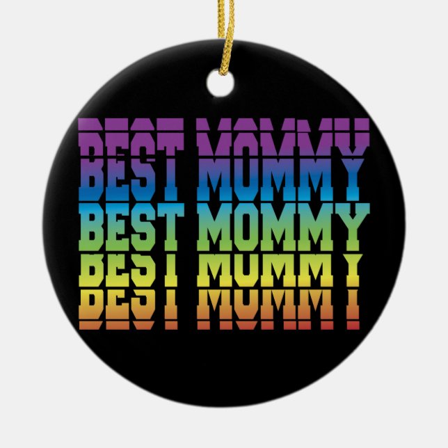 Best Mommy Keramik Ornament (Vorne)
