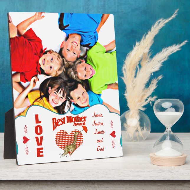 Best Mother Award Keepake Fotoplatte (Seite)