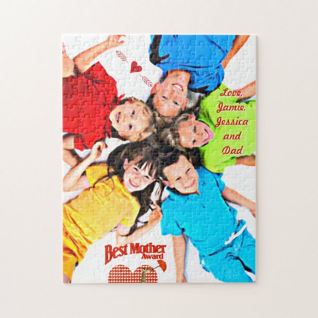Best Mother Award Keepake Puzzle (Vertikal)